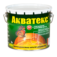 Продажа пропитка защитно-декор. "акватекс" белый 3 л (-10°c) в Альметьевске  в интернет-магазине Vseizdereva