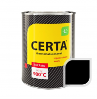 Продажа эмаль термостойкая "certa" (под кисть) черная 0,4кг (-30°c) в Альметьевске  в интернет-магазине Vseizdereva