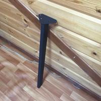 Продажа ножка для стола наклонная (сталь) 30х60х710 "лофт" черный матовый в Альметьевске  в интернет-магазине Vseizdereva