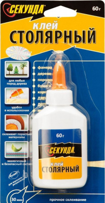 Продаем клей пва столярный "секунда" 60г (-10°c) в Альметьевске по доступным ценам.