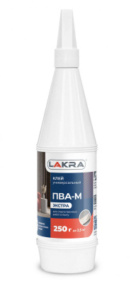 Продаем клей пва-м универсальный "лакра экстра" 250г (+5°c) в Альметьевске по доступным ценам.