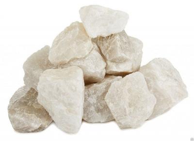 Продаем камни для бани (колотые) кварц (коробка 10кг) фракция 70-150 в Альметьевске по доступным ценам.